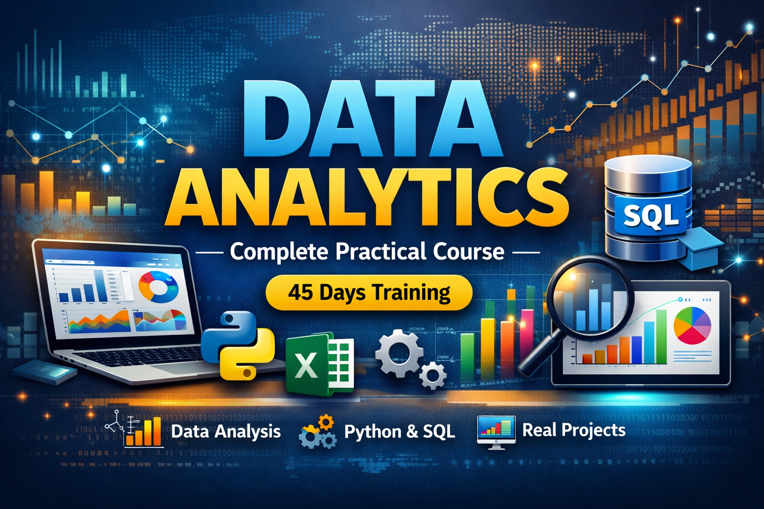 Data Analytics – Complete Practical Course (45 Days)