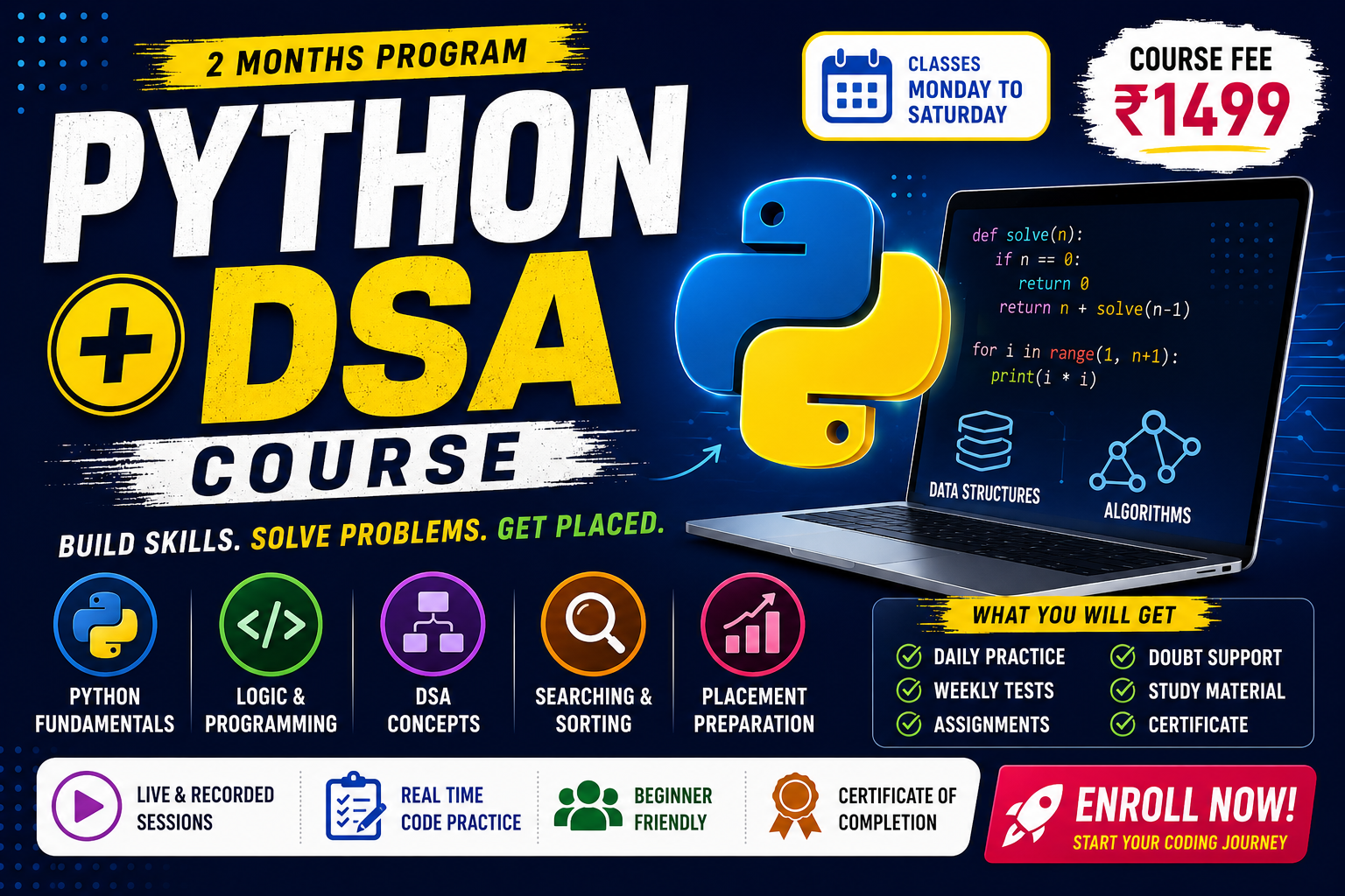 Python With DSA Course